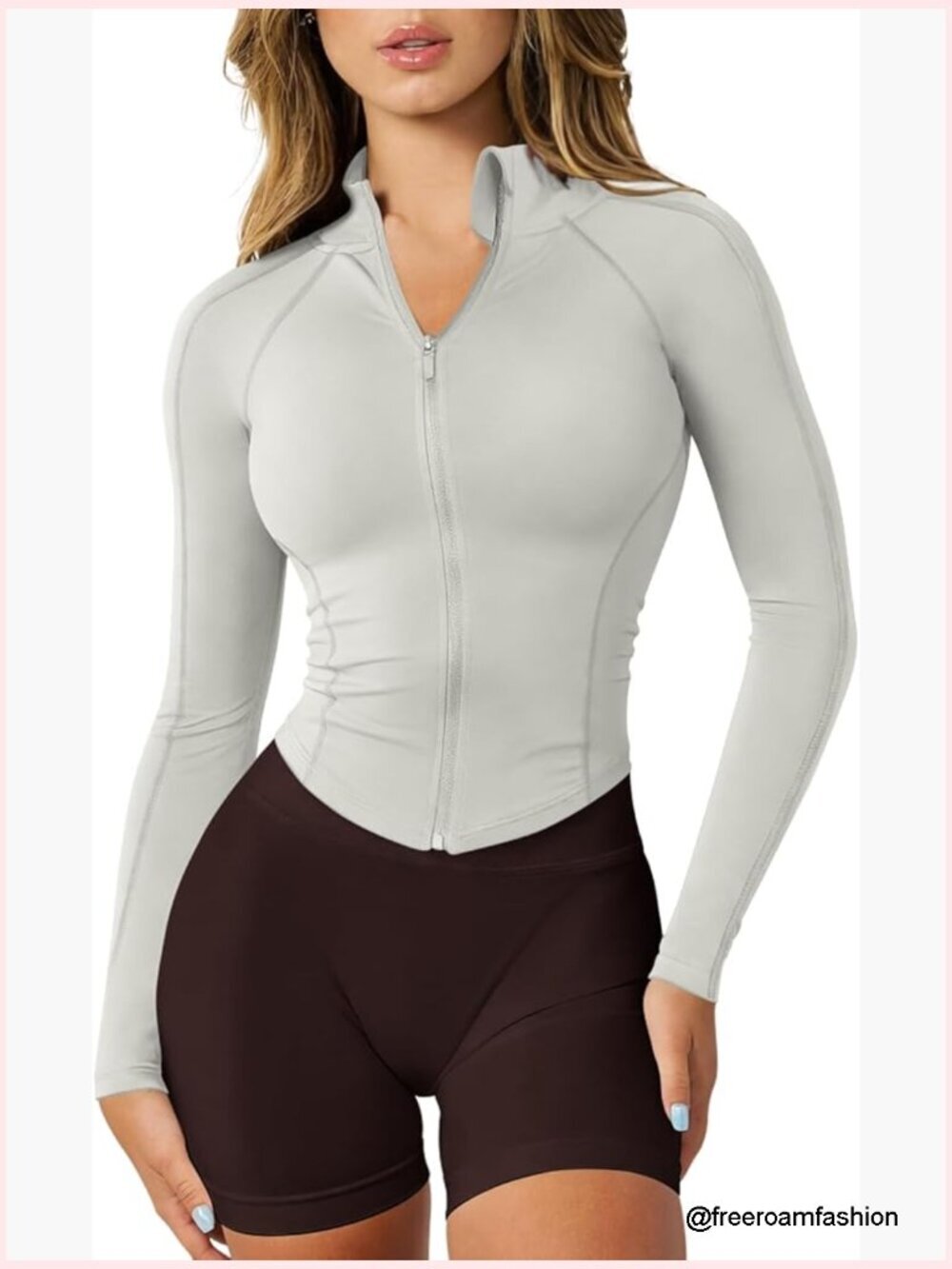Snatched Workout Jacket Zip Up Slim Fit Track Athletic with Thumb Holes